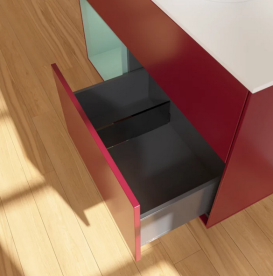 Тумба под раковину Villeroy & Boch Finion 100х50,1 см с подсветкой МДФ пион матовый лак/стекло белое матовое FA11GMHB