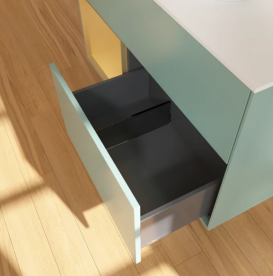 Тумба под раковину Villeroy & Boch Finion 100х50,1 см с подсветкой МДФ оливковый матовый лак/стекло белое матовое FA11HFGM