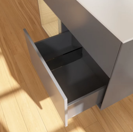 Тумба под раковину Villeroy & Boch Finion 100х50,1 см с подсветкой МДФ антрацит матовый лак/стекло белое матовое FA11PCGK