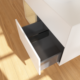 Тумба под раковину Villeroy & Boch Finion 100х50,1 см с подсветкой МДФ белый матовый лак/стекло белое матовое FA11PCMT