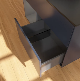 Тумба под раковину Villeroy & Boch Finion 100х50,1 см с подсветкой МДФ темно-синий матовый лак/стекло черное матовое FA12GKHG