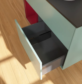 Тумба под раковину Villeroy & Boch Finion 100х50,1 см с подсветкой МДФ оливковый матовый лак/стекло черное матовое FA12HBGM