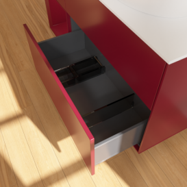 Тумба под раковину Villeroy & Boch Finion 120х50,1 см с подсветкой МДФ пион матовый лак/стекло белое матовое FA41HBHB