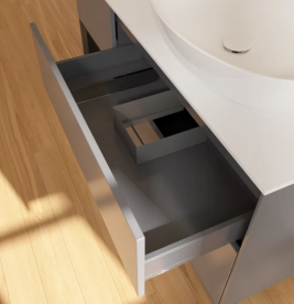 Тумба под раковину Villeroy & Boch Finion 120х50,1 см с подсветкой МДФ антрацит матовый лак/стекло белое матовое FA41PDGK