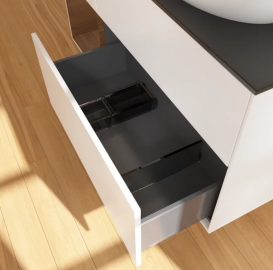 Тумба под раковину Villeroy & Boch Finion 120х50,1 см с подсветкой МДФ белый матовый лак/стекло черное матовое FA42GNMT