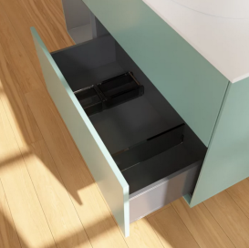 Тумба под раковину Villeroy & Boch Finion 120х50,1 см с подсветкой МДФ оливковый матовый лак/стекло белое матовое FA41GKGM