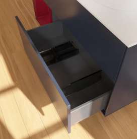 Тумба под раковину Villeroy & Boch Finion 120х50,1 см с подсветкой МДФ темно-синий матовый лак/стекло белое матовое FA41HBHG