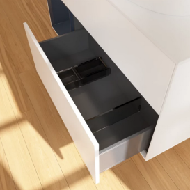 Тумба под раковину Villeroy & Boch Finion 120х50,1 см с подсветкой МДФ белый матовый лак/стекло белое матовое FA41HGMT