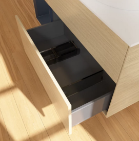 Тумба под раковину Villeroy & Boch Finion 120х50,1 см с подсветкой МДФ шпон дуба/стекло белое матовое FA41HGPC