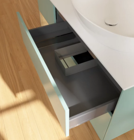 Тумба под раковину Villeroy & Boch Finion 120х50,1 см с подсветкой МДФ оливковый матовый лак/стекло белое матовое FA41PCGM