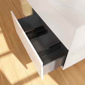 Тумба под раковину Villeroy & Boch Finion 120х50,1 см с подсветкой МДФ белый матовый лак/стекло белое матовое FA41PCMT