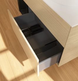 Тумба под раковину Villeroy & Boch Finion 120х50,1 см с подсветкой МДФ шпон дуба/стекло белое матовое FA41PDPC