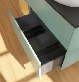 Тумба под раковину Villeroy & Boch Finion 120х50,1 см с подсветкой МДФ оливковый матовый лак/стекло черное матовое FA42HFGM