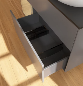 Тумба под раковину Villeroy & Boch Finion 120х50,1 см с подсветкой МДФ антрацит матовый лак/стекло черное матовое FA42PCGK