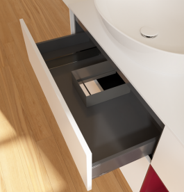 Тумба под раковину Villeroy & Boch Finion 120х50,1 см с подсветкой МДФ белый матовый лак/стекло белое матовое FA51HBMT