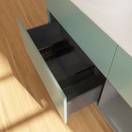 Тумба под раковину Villeroy & Boch Finion 120х50,1 см с подсветкой МДФ оливковый матовый лак/стекло белое матовое FA51GKGM