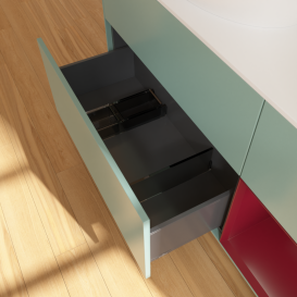 Тумба под раковину Villeroy & Boch Finion 120х50,1 см с подсветкой МДФ оливковый матовый лак/стекло белое матовое FA51HBGM