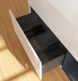 Тумба под раковину Villeroy & Boch Finion 120х50,1 см с подсветкой МДФ глянцевый белый лак/стекло белое матовое FA51HGGF