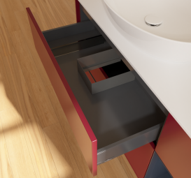 Тумба под раковину Villeroy & Boch Finion 120х50,1 см с подсветкой МДФ пион матовый лак/стекло белое матовое FA51HGHB