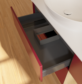 Тумба под раковину Villeroy & Boch Finion 120х50,1 см с подсветкой МДФ пион матовый лак/стекло белое матовое FA51PCHB