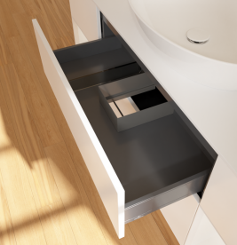 Тумба под раковину Villeroy & Boch Finion 160х50,1 см с подсветкой МДФ белый матовый лак/стекло белое матовое FD01GFMT