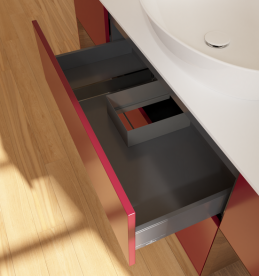 Тумба под раковину Villeroy & Boch Finion 160х50,1 см с подсветкой МДФ пион матовый лак/стекло белое матовое FD01GNHB