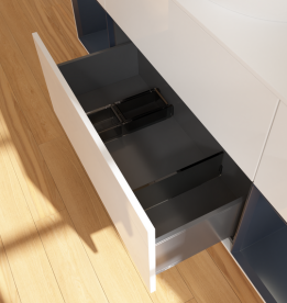 Тумба под раковину Villeroy & Boch Finion 160х50,1 см с подсветкой МДФ глянцевый белый лак/стекло белое матовое FD01HGGF