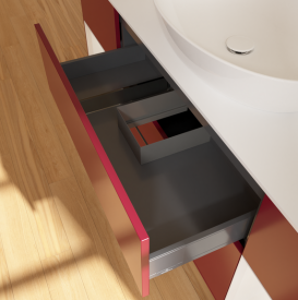 Тумба под раковину Villeroy & Boch Finion 160х50,1 см с подсветкой МДФ пион матовый лак/стекло белое матовое GD01GFHB