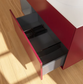 Тумба под раковину Villeroy & Boch Finion 120х50,1 см с подсветкой МДФ пион матовый лак/стекло белое матовое GA41GKHB