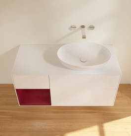 Тумба под раковину Villeroy & Boch Finion 120х50,1 см с подсветкой МДФ белый матовый лак/стекло белое матовое GA41HBMT