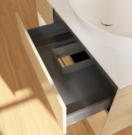 Тумба под раковину Villeroy & Boch Finion 120х50,1 см с подсветкой МДФ шпон дуба/стекло белое матовое GA41GFPC