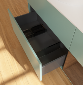 Тумба под раковину Villeroy & Boch Finion 120х50,1 см с подсветкой МДФ оливковый матовый лак/стекло белое матовое GA51GNGM