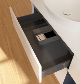 Тумба под раковину Villeroy & Boch Finion 120х50,1 см с подсветкой МДФ глянцевый белый лак/стекло белое матовое GA51HGGF