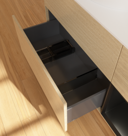 Тумба під раковину Villeroy & Boch Finion 120х50,1 см із підсвічуванням МДФ шпон дуба/скло біле матове GA51PDPC