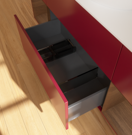 Тумба под раковину Villeroy & Boch Finion 160х50,1 см с подсветкой МДФ пион матовый лак/стекло белое матовое GD01GNHB