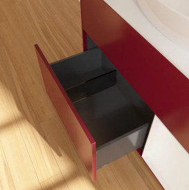 Тумба под раковину Villeroy & Boch Finion 100х50,1 см с подсветкой МДФ пион матовый лак/стекло белое матовое FA21GFHB