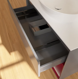 Тумба под раковину Villeroy & Boch Finion 100х50,1 см с подсветкой МДФ антрацит матовый лак/стекло белое матовое FA21HBGK