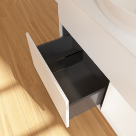 Тумба под раковину Villeroy & Boch Finion 100х50,1 см с подсветкой МДФ белый матовый лак/стекло белое матовое FA21MTMT