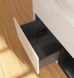 Тумба под раковину Villeroy & Boch Finion 100х50,1 см с подсветкой МДФ глянцевый белый лак/стекло белое матовое FA21PDGF