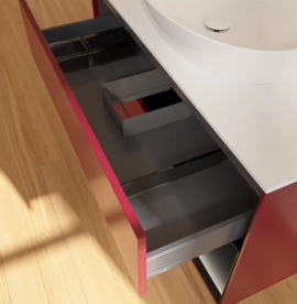 Тумба под раковину Villeroy & Boch Finion 100х50,1 см с подсветкой МДФ пион матовый лак/стекло белое матовое FA21PDHB