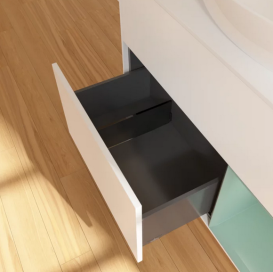 Тумба под раковину Villeroy & Boch Finion 100х50,1 см с подсветкой МДФ белый матовый лак/стекло белое матовое FA21GMMT