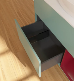 Тумба під раковину Villeroy & Boch Finion 100х50,1 см із підсвічуванням МДФ оливковий матовий лак/скло біле матове FA21HBGM