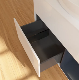 Тумба под раковину Villeroy & Boch Finion 100х50,1 см с подсветкой МДФ глянцевый белый лак/стекло белое матовое FA21HGGF