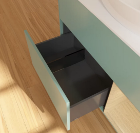 Тумба под раковину Villeroy & Boch Finion 100х50,1 см с подсветкой МДФ оливковый матовый лак/стекло белое матовое FA21PCGM