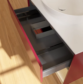 Тумба под раковину Villeroy & Boch Finion 100х50,1 см с подсветкой МДФ пион матовый лак/стекло белое матовое FA21PCHB