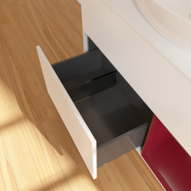 Тумба под раковину Villeroy & Boch Finion 100х50,1 см с подсветкой МДФ белый матовый лак/стекло белое матовое GA21HBMT