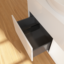 Тумба под раковину Villeroy & Boch Finion 100х50,1 см с подсветкой МДФ глянцевый белый лак/стекло белое матовое GA21MTGF