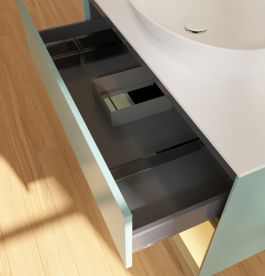 Тумба под раковину Villeroy & Boch Finion 100х50,1 см с подсветкой МДФ оливковый матовый лак/стекло белое матовое  GA21HFGM