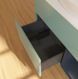 Тумба под раковину Villeroy & Boch Finion 100х50,1 см с подсветкой МДФ оливковый матовый лак/стекло белое матовое GA21HGGM