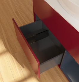 Тумба под раковину Villeroy & Boch Finion 100х50,1 см с подсветкой МДФ пион матовый лак/стекло белое матовое GA21HGHB